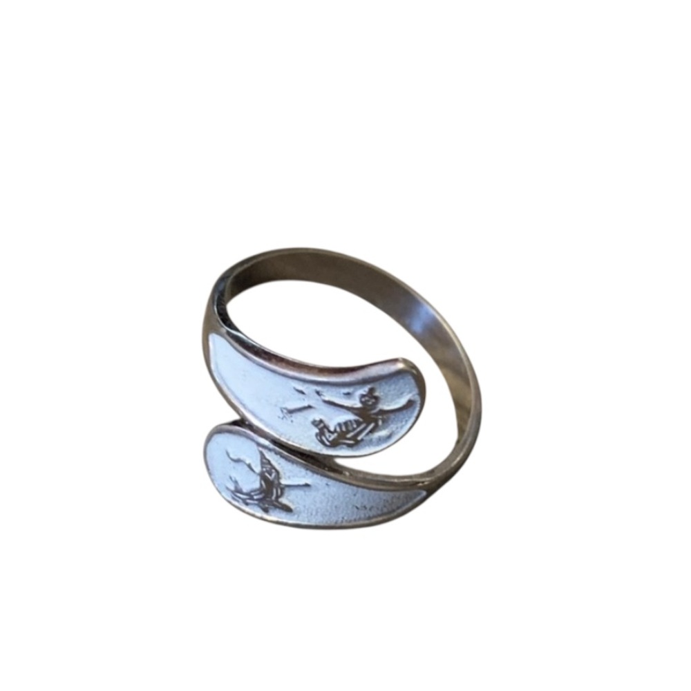 Vintage Siam sterling art deco Design Ring